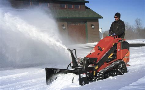 mini skid steer snowblower|mini snow blower tractor.